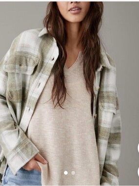 American Eagle Plaid Shacket